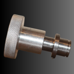 1/4"-20 Alum. Knob w/ S. Steel Shaft and Collet