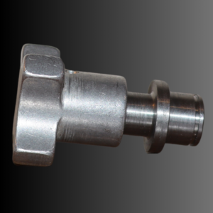 1/4"-20 Alum. Knob w/ S. Steel Shaft and Collet
