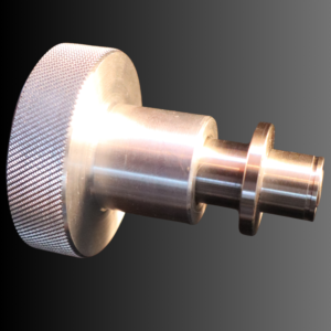 3/8"-16 Alum. Knob w/ S. Steel Shaft and Collet