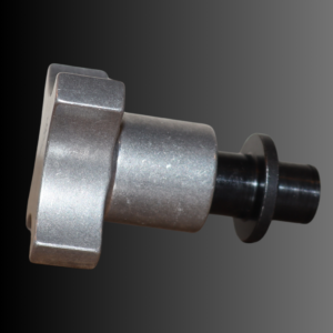 3/8"-16 Alum. Knob w/ Steel Shaft and Collet