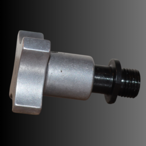 5/16"-18 Alum. Knob w/ Steel Shaft and Collet