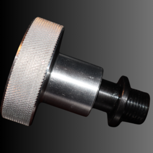 3/8"-16 Alum. Knob w/ Steel Shaft and Collet